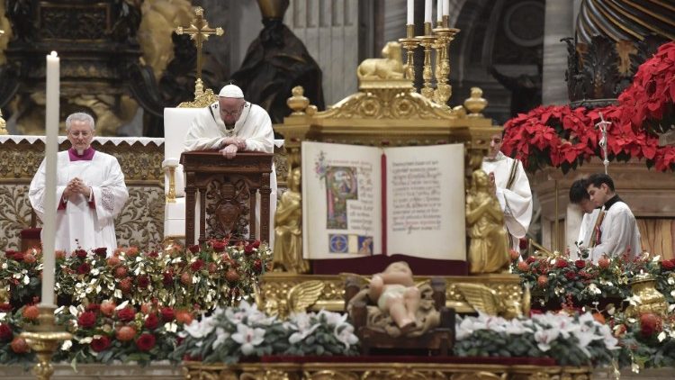 Noaptea de Crăciun 2018, Papa Francisc