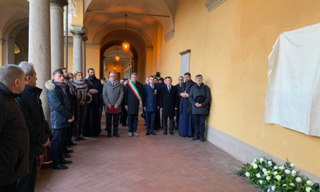 Pavia, Italia: Dezvelirea unei plăci comemorative în cinstea lui Simion Bărnuţiu