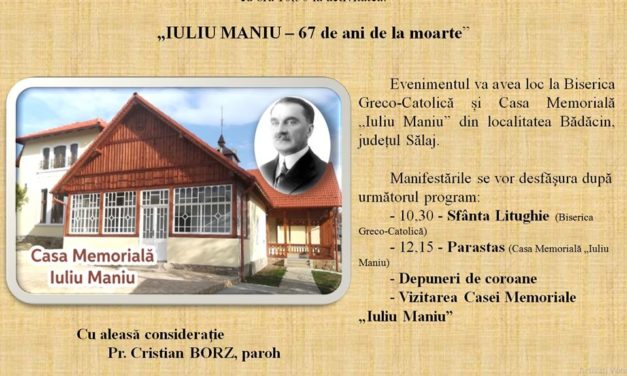 Invitație: Iuliu Maniu-67 de ani de la moarte