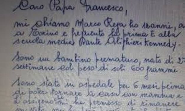 Scrisoarea lui Marco ce l-a sensibilizat pe Papa Francisc