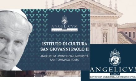 La „Angelicum”, Institutul de cultură „Ioan Paul al II-lea”. Scrisoarea papei Francisc