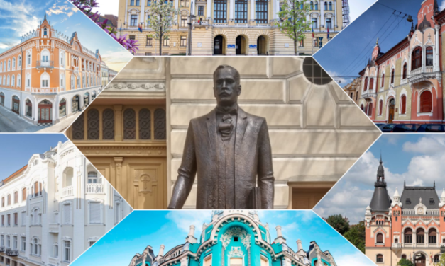 Statuia marelui arhitect orădean Rimanóczy Kálmán Jr a fost dezvelita în Oradea