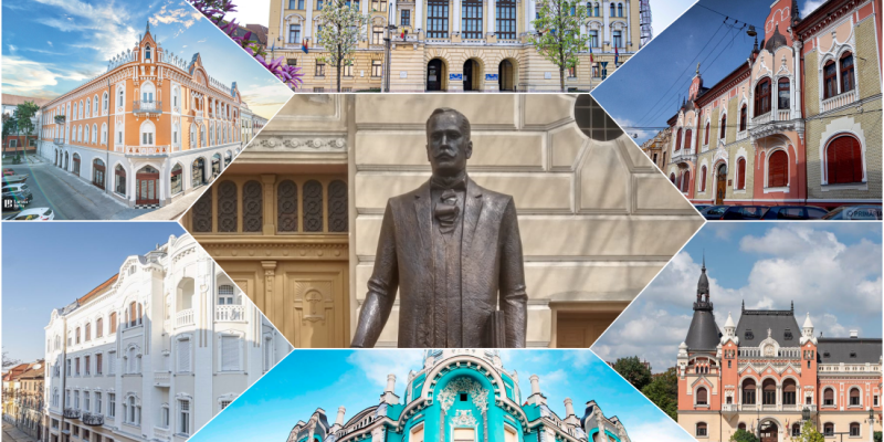 Statuia marelui arhitect orădean Rimanóczy Kálmán Jr a fost dezvelita în Oradea