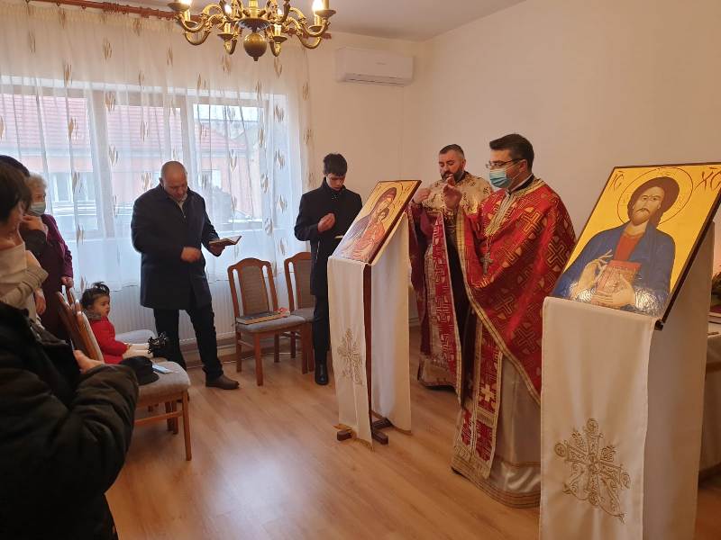 Vizita Părintelui vicar cu preoții în Parohia Salonta