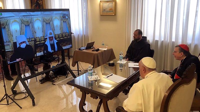 Convorbire video între papa Francisc și patriarhul Kirill al Moscovei