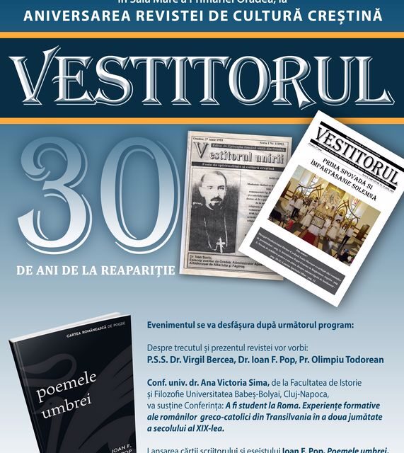 Revista „VESTITORUL” – 30 de ani de la reapariție