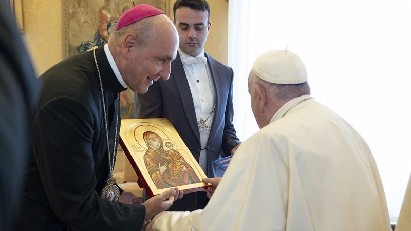 La papa Francisc, o delegație a Uniunii Mondiale a Profesorilor Catolici