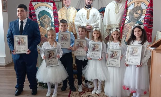 Prima Împărtășanie solemnă în Parohia Cizer