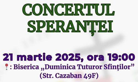 INVITAȚIE: „Speranța nu dezamăgește niciodată” (Rm 5,5)