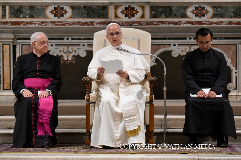 DISCURSUL SFÂNTULUI PĂRINTE LEON al XIV le-a CU OCAZIA COMEMORĂRII CARDINALULUI IULIU HOSSU în Capela Sixtină