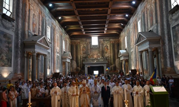 Ambasadorul României, George Bologan, prezent la Sfânta Liturghie celebrată în Bazilica „San Vitale” cu ocazia Jubileului Tinerilor la Roma