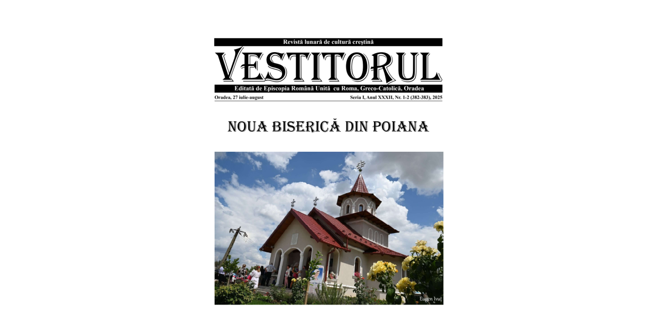 A apărut noul număr al Revistei Eparhiale „Vestitorul”