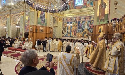 Preasfințitul Virgil prezent la hirotonirea episcopală a Monseniorului Raffaele De Angelis, în Eparhia de Lungro