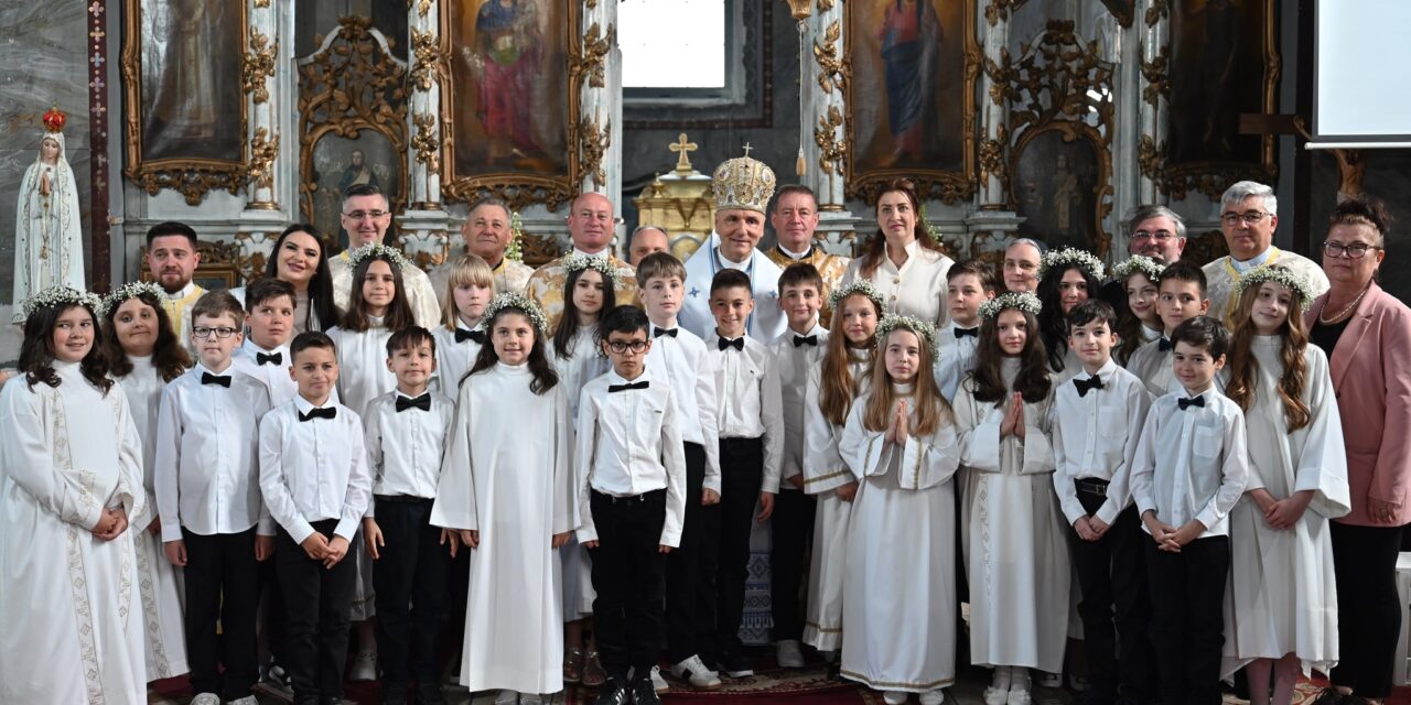 Întâlnirea cu Isus, bucuria care luminează sufletul – Prima Sfântă Împărtășanie la Biserica „Sf. Gheorghe” din Oradea