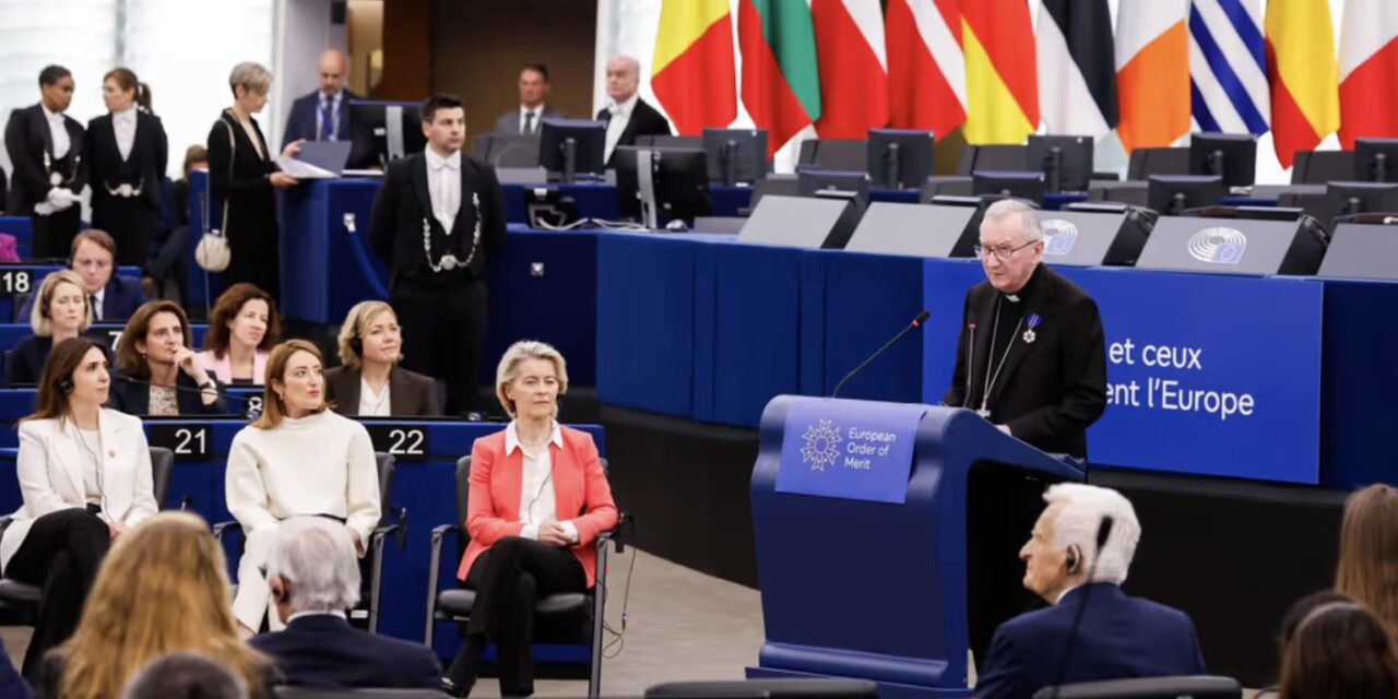 (COMECE) Cardinalul Pietro Parolin, la Strasbourg: „Împreună, să fim artizani ai păcii”