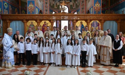 Prima Sfânta Spovadă și Împărtășanie Solemnă pentru copiii clasei a III-a B