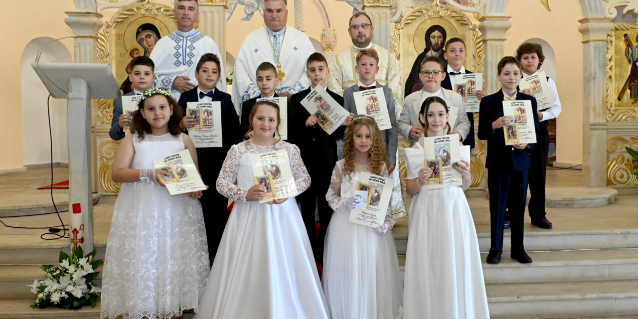 Sărbătoarea Primei Sfinte Împărtășanii în Parohia „Sfântul Andrei” din Carei