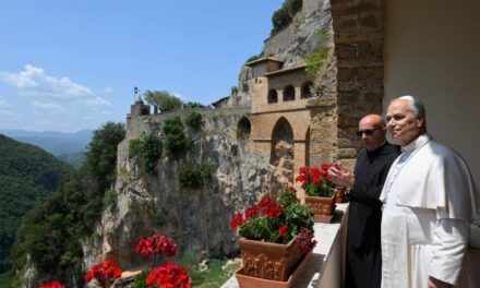 Subiaco: Papa Leon în vizită la Mănăstirile Sfântul Benedict și Sfânta Scolastica