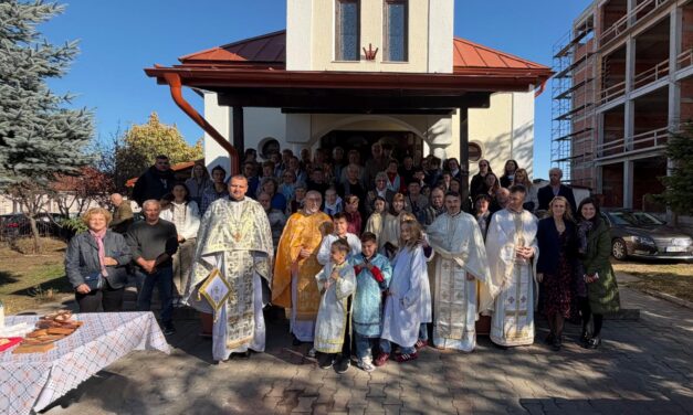 Sărbătoarea hramului „Sfântul Dumitru” în Sânmartin – O zi de rugăciune, și comuniune fraternă