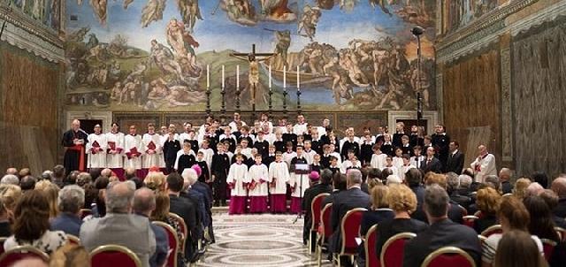 Concert de cântece de Advent si Craciun compuse special pentru Capela Sixtina,