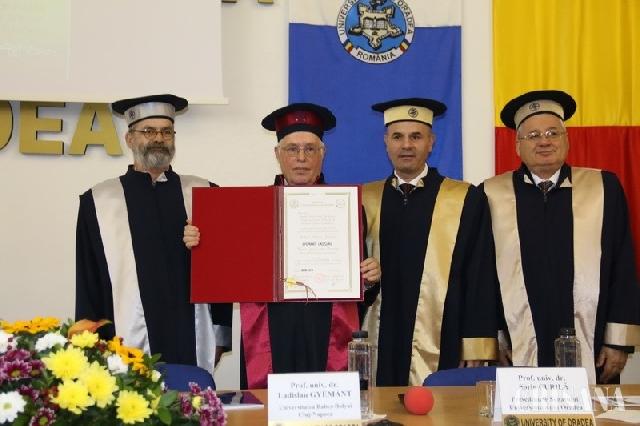 “Ladislau Gyémant, onorat la Universitatea din Oradea – Doctor Honoris Causa”,