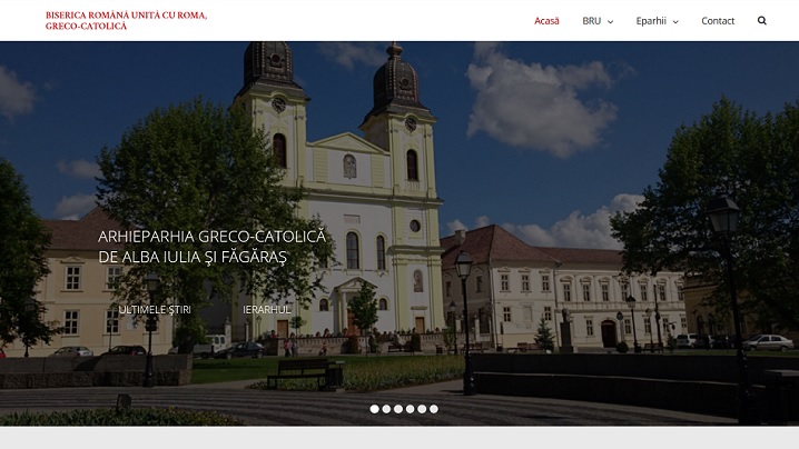 Noul website oficial al Bisericii Române Unite cu Roma, Greco-Catolice